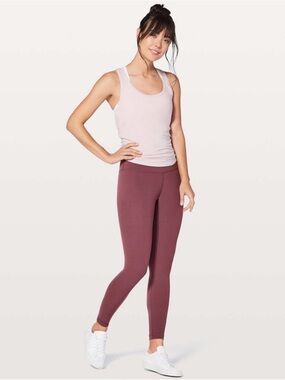 LULULEMON SO MERLOT 25” ALIGN PANT II FITNESS YOGA SZ 0